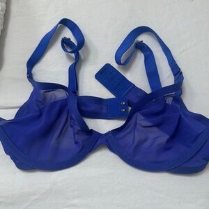 Blue Underwire Bra